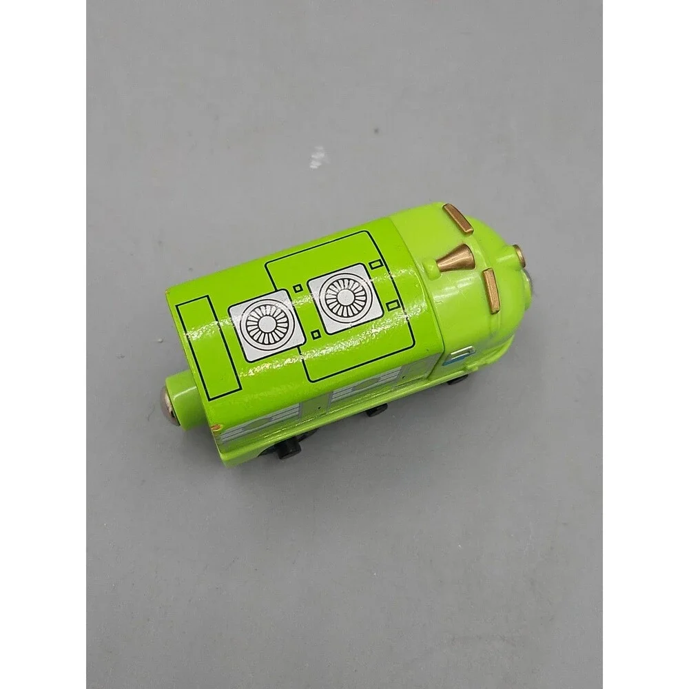Chuggington Wooden Railway Green Painted Wilson Train Wood Engine